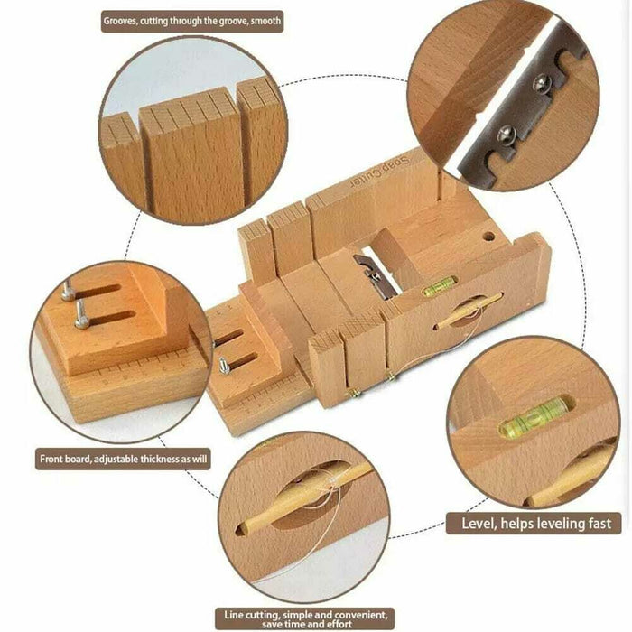 Soap cutting wooden box