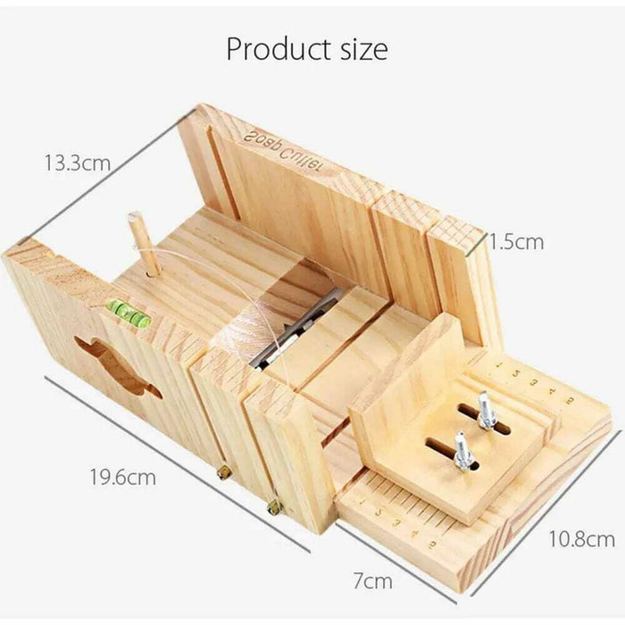 Soap cutting wooden box
