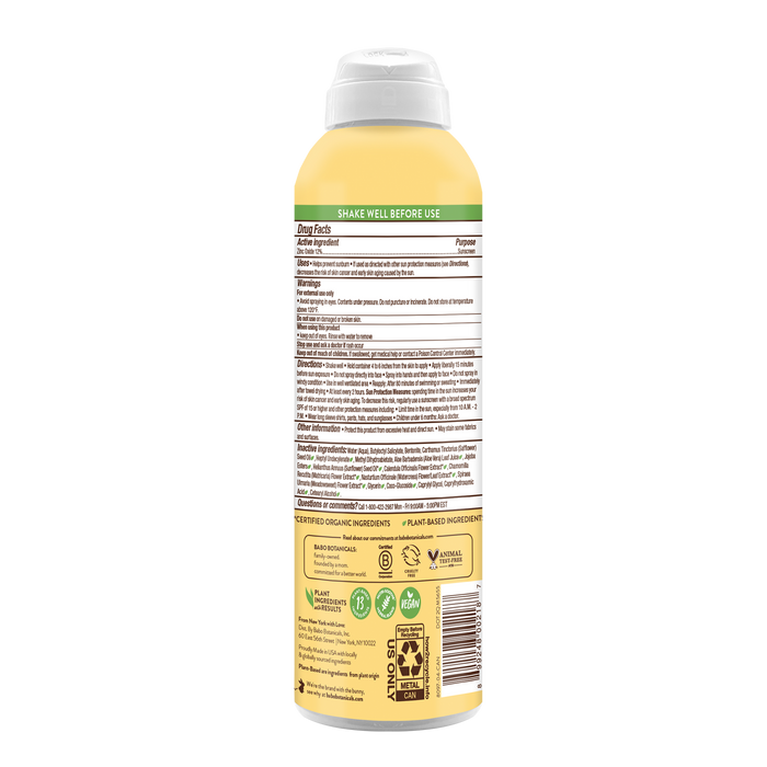 Babo Botanicals-SPF 30 Sheer Zinc Continuous Spray Sunscreen-Body-8097-back-The Detox Market |