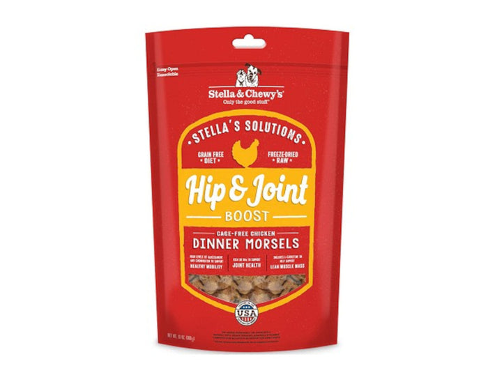 Stella's Solutions Hip & Joint Boost Freeze Dried Cage Free Chicken - Dinner Morsels Dog Food