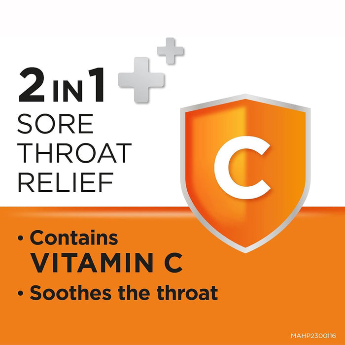 Strepsils Orange with Vitamin C Sore Throat Lozenges - 24 Pieces, Respiratory Care