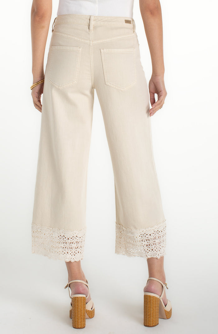 Stride Wide Leg w/ Lace Trim 27" Inseam
