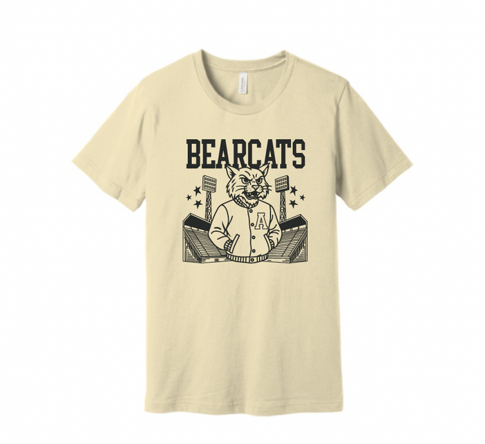 Stuard Bearcat Stadium Logo Bella Canvas Tee