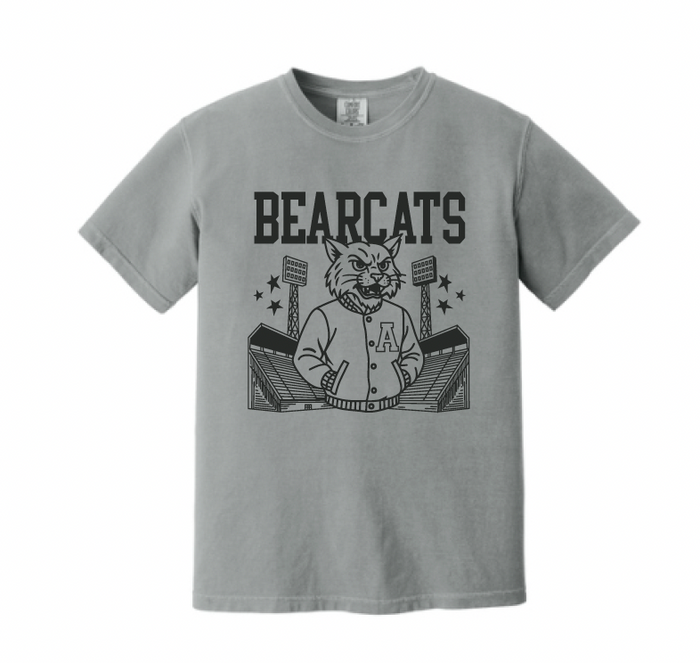 Stuard Bearcat Stadium Logo Comfort Color Tee