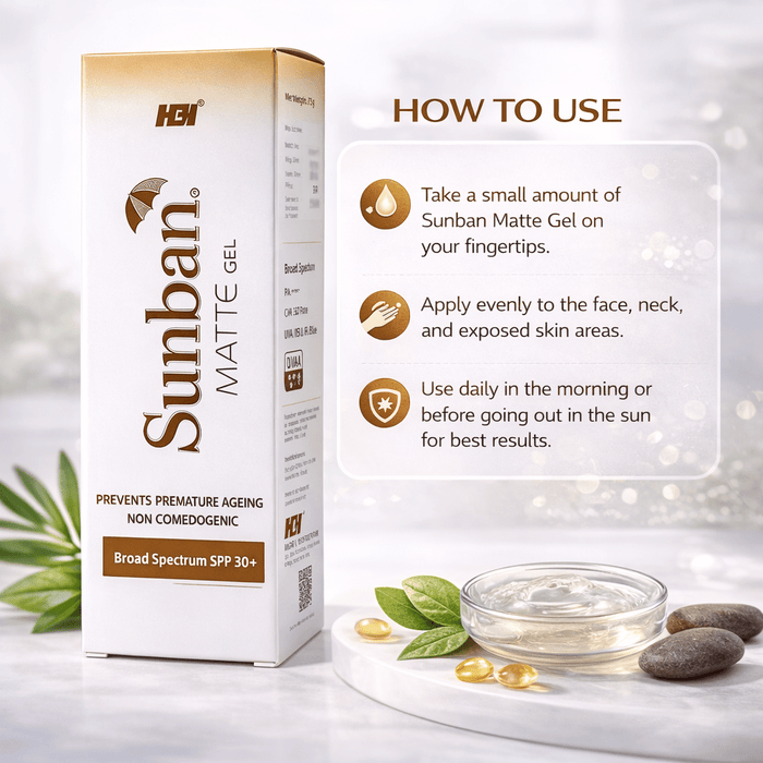 Sunban Matte Gel SPF 30+ Sunscreen - Cosmosentials