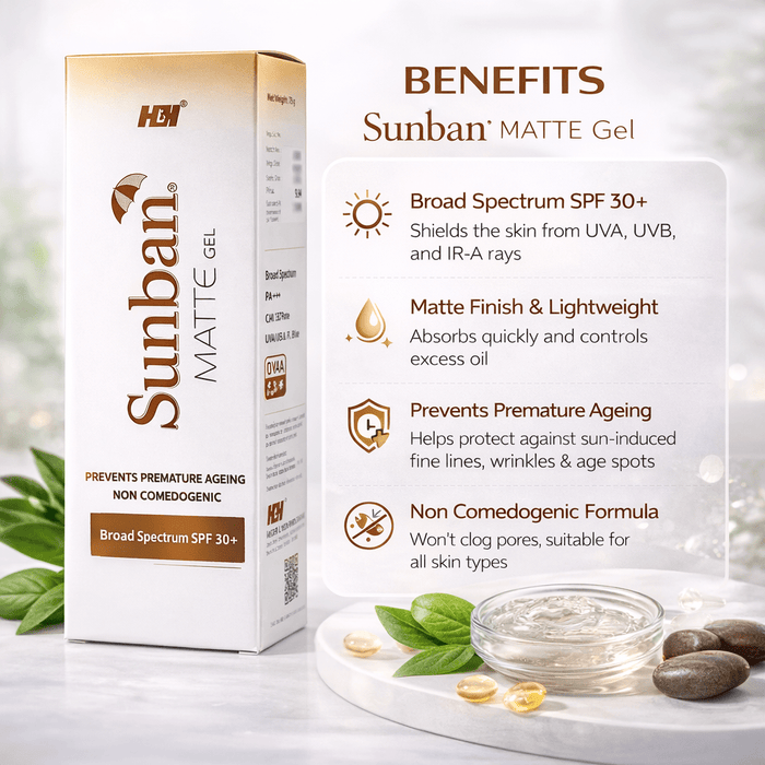 Sunban Matte Gel SPF 30+ Sunscreen - Cosmosentials