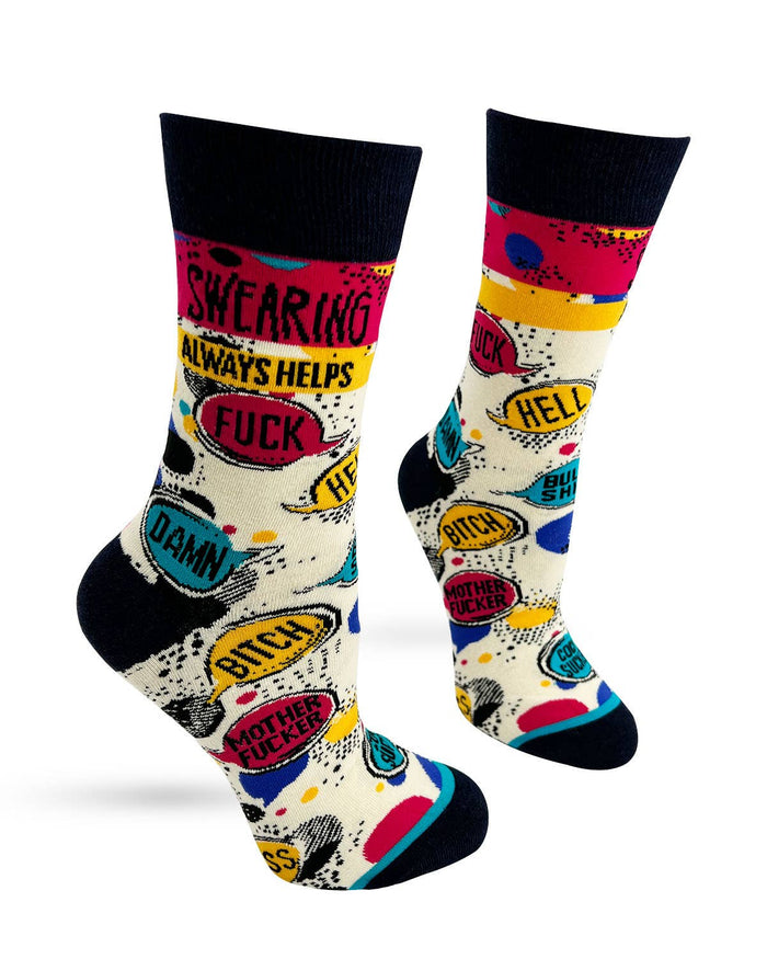 Swearing Always Helps Women's Crew Socks