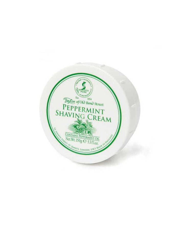 Taylor of Old Bond Street Peppermint Shaving Cream container