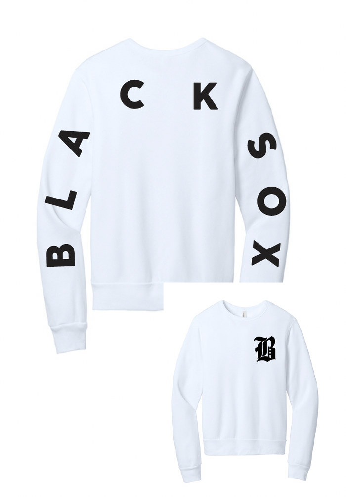 Texas Blacksox Bella Canvas Crewneck Sweatshirts - Sleeve Logo