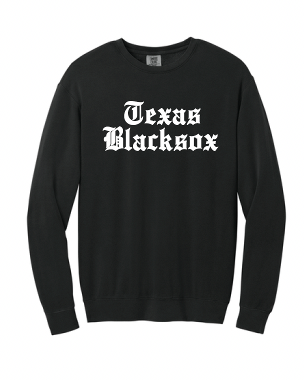Texas Blacksox  Crewneck Sweatshirt - Old English Logo