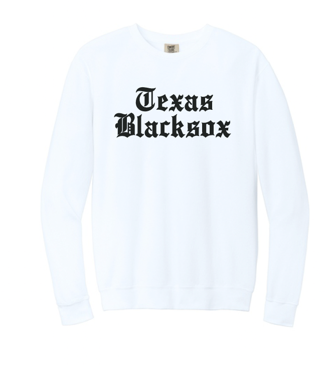 Texas Blacksox  Crewneck Sweatshirt - Old English Logo