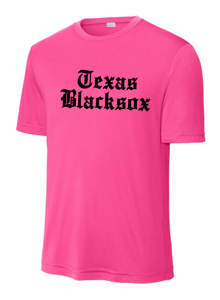 Texas Blacksox Moisture Management Tee - Neon Pink