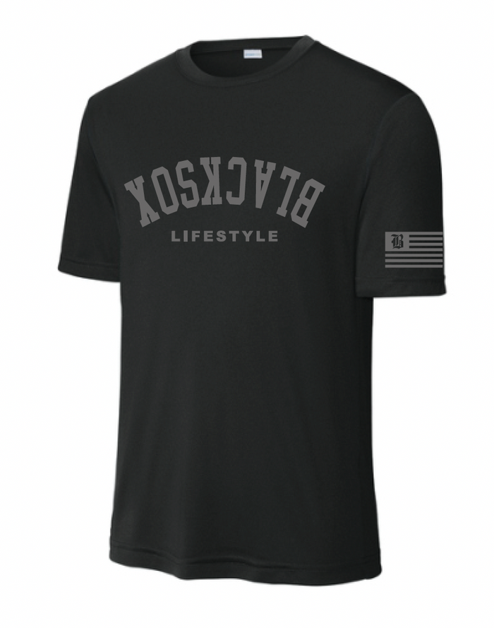 Texas Blacksox Moisture Management Tee - Upside Down Logo