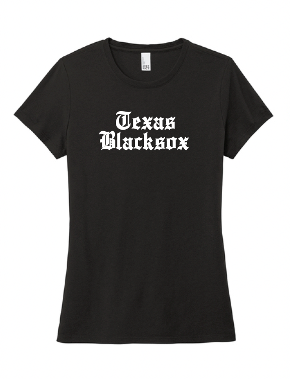 Texas Blacksox Soft Cotton T-Shirt (Unisex, Ladies, and Youth) - Old English Logo