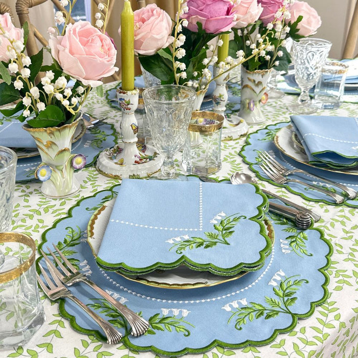 Tilly Placemat- Lily of the Valley (Set of 4)