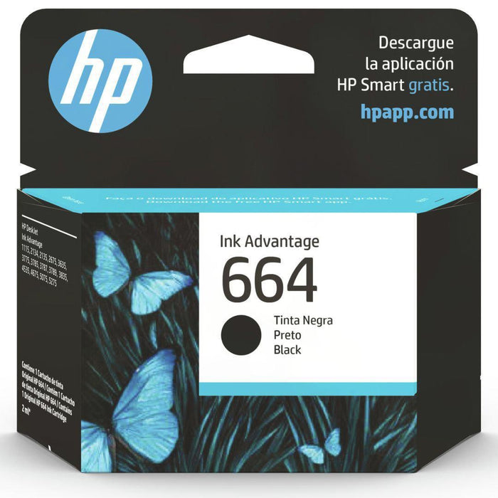 Tinta Hp 664 Negra - F6V29AL | DesKjet 2675/3775 | 120 páginas - Panamá