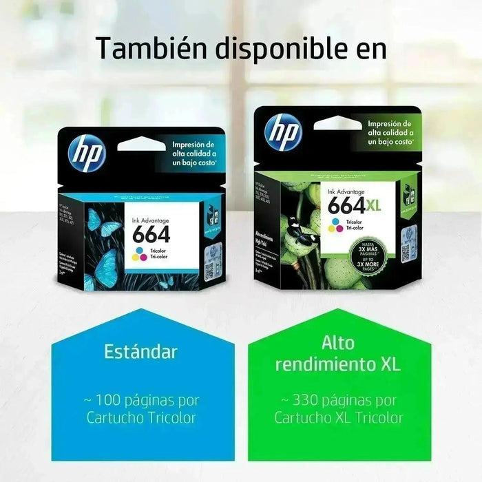 Tinta HP 664XL / 664 XL Color - F6V30AL | DesKjet 2675/3775 | 330 páginas - Panamá