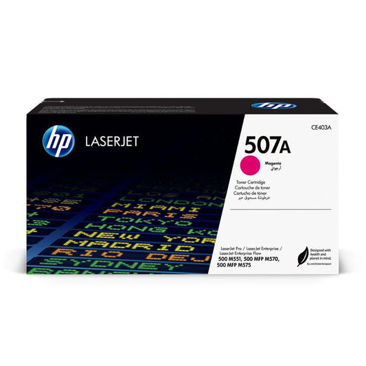 Toner Hp CE403A - 507A - Magenta | Para LaserJet Pro M570 | LaserJet Enterprise M551 / M575 - Panamá