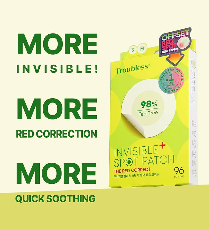 Troubless Invisible Spot Patch The Red Correct 96