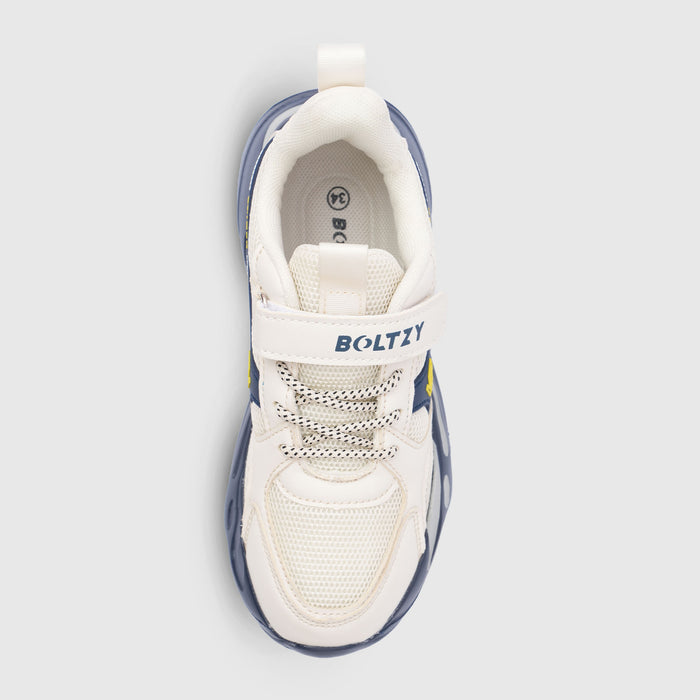 Unisex White AeroFlex Mesh Sports Shoes Active Comfort for Kids