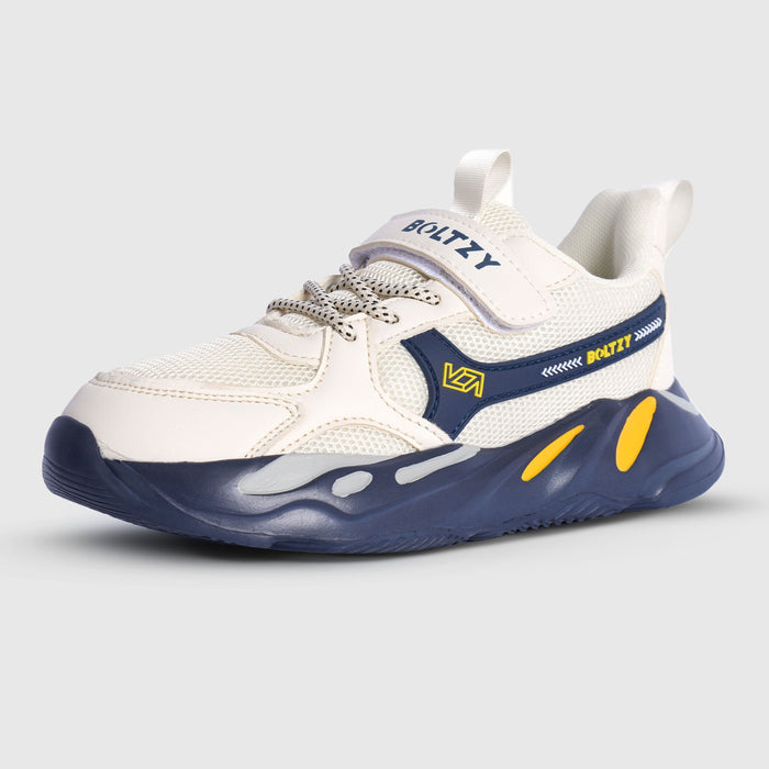 Unisex White AeroFlex Mesh Sports Shoes Active Comfort for Kids