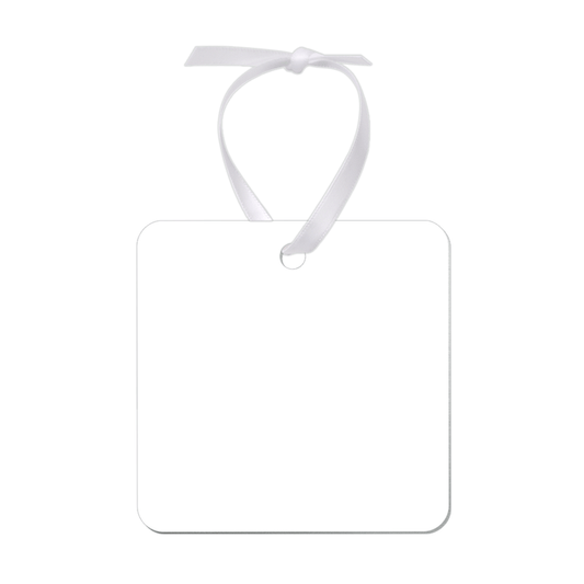 Unisub 2.75" x 2.75" Square Sublimation Aluminum Ornament - HeatPressNation