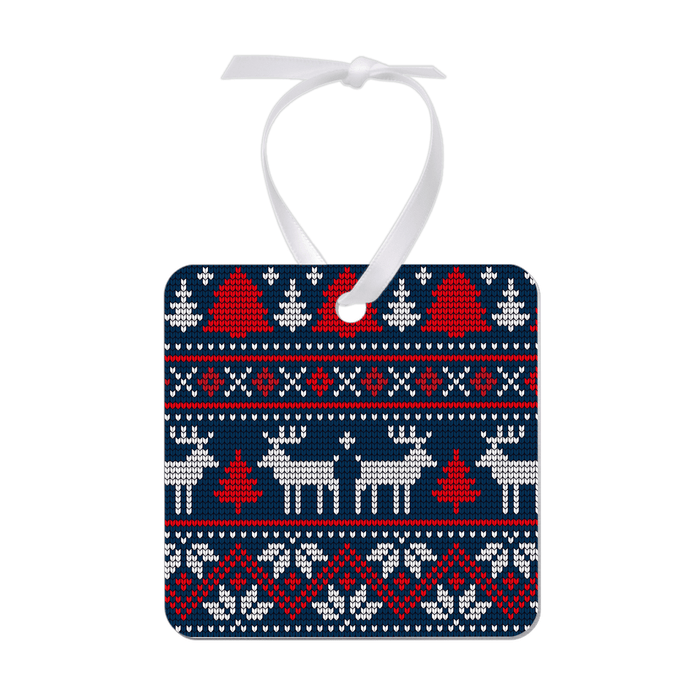 Unisub 2.75" x 2.75" Square Sublimation Aluminum Ornament - HeatPressNation