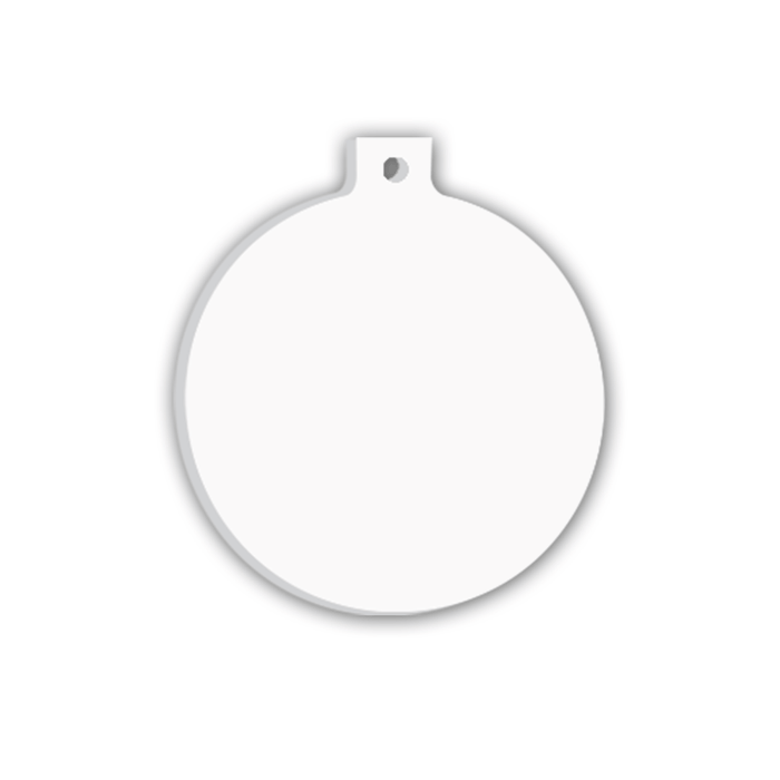 Unisub 3" x 3.37" Sublimation Acrylic Ball & Stem Ornament - HeatPressNation