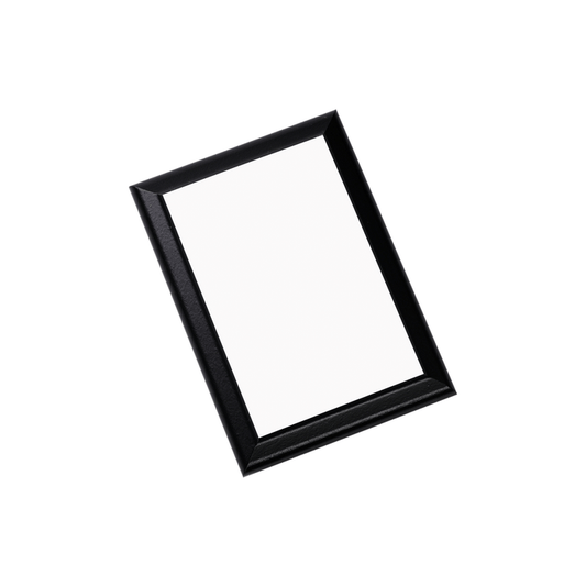 Unisub 5" x 7" Black Sublimation MDF Plaque with Ogee Edge - HeatPressNation