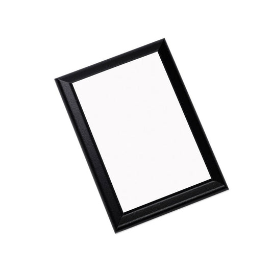 Unisub 6" x 8" Black Sublimation MDF Plaque with Ogee Edge - HeatPressNation