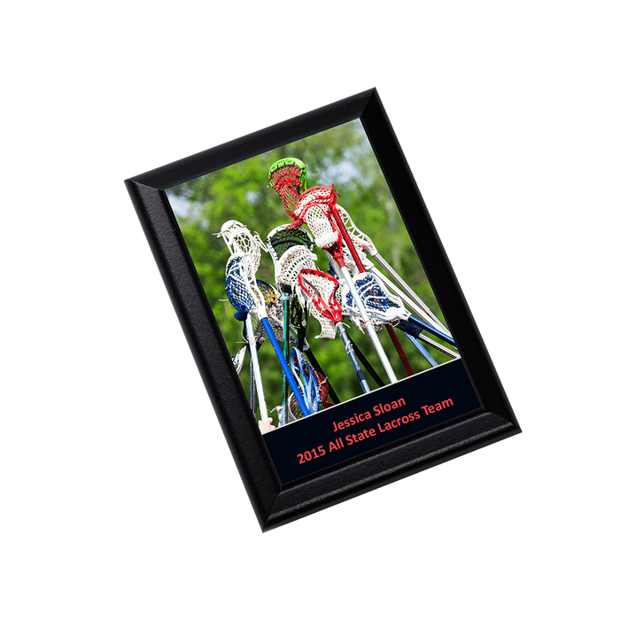Unisub 7" x 9" Black Sublimation MDF Plaque with Ogee Edge - HeatPressNation