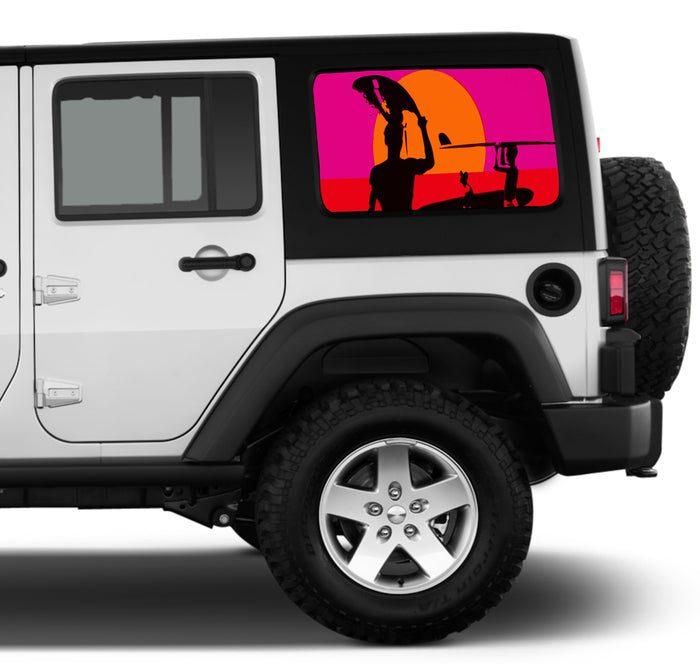 Universal Endless Summer Window Tint Perforated Vinyl Fits: Jeep 2/4 Door Hard Top