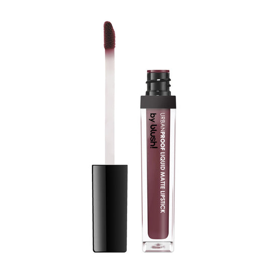 UrbanProof Lipstick 04 RUM N' RAISIN by Blush with bold matte pigment, waterproof, vegan formula and transfer-free finish for all-day wear