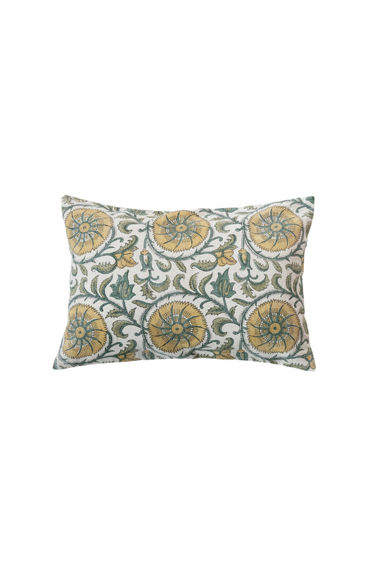Bloomingville-Verdant-Charm-Linen-Lumbar-Pillow