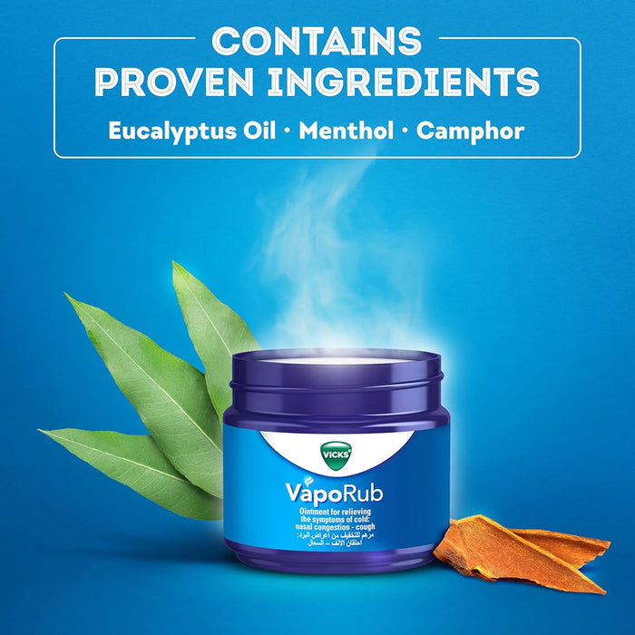 Vicks VapoRub Cough & Cold Relief Topical Balm - 100g, Respiratory Care