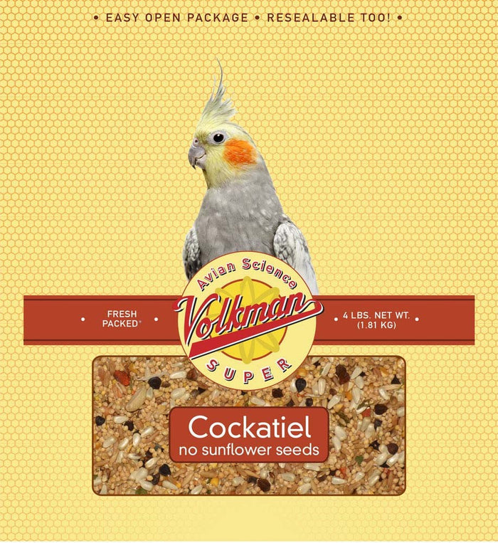 Volkman Seed Avian Science Super Cockatiel No Sunflower 4lb