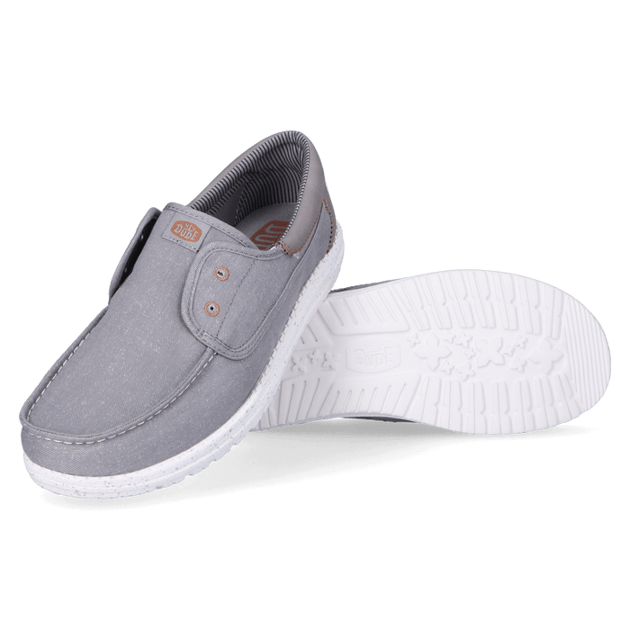 Wally Cru Stretch Canvas Heren Loafers Flannel Grey/Multi