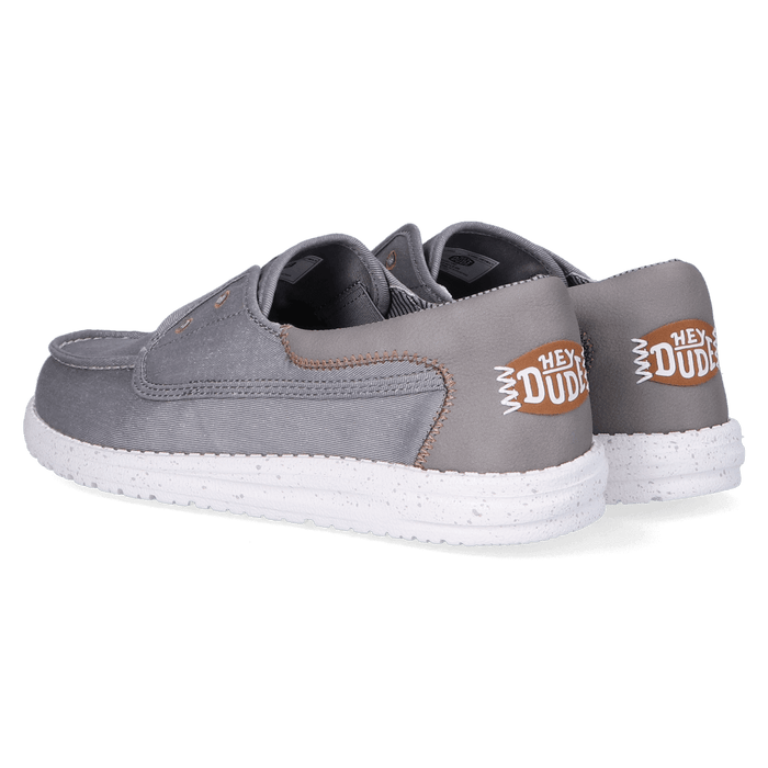 Wally Cru Stretch Canvas Heren Loafers Flannel Grey/Multi