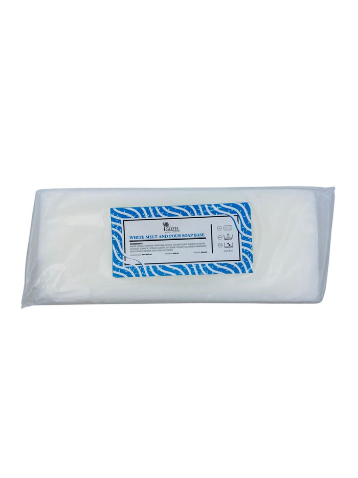 White melt and pour soap base - قاعدة صابون بيضاء