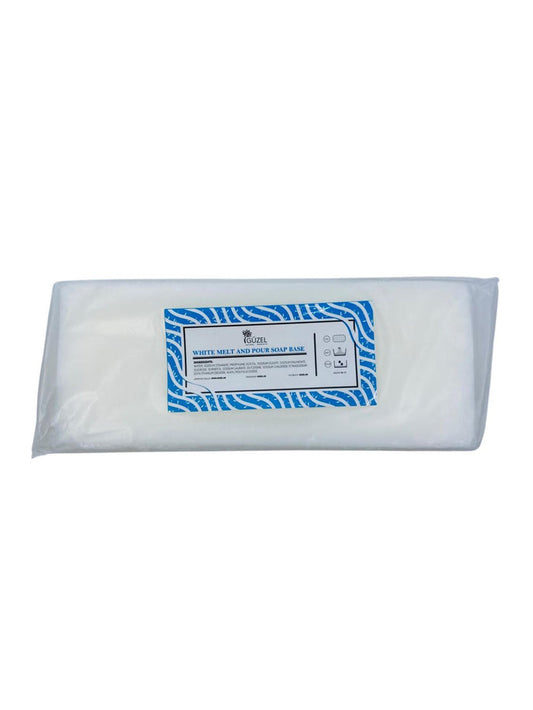 White melt and pour soap base - قاعدة صابون بيضاء