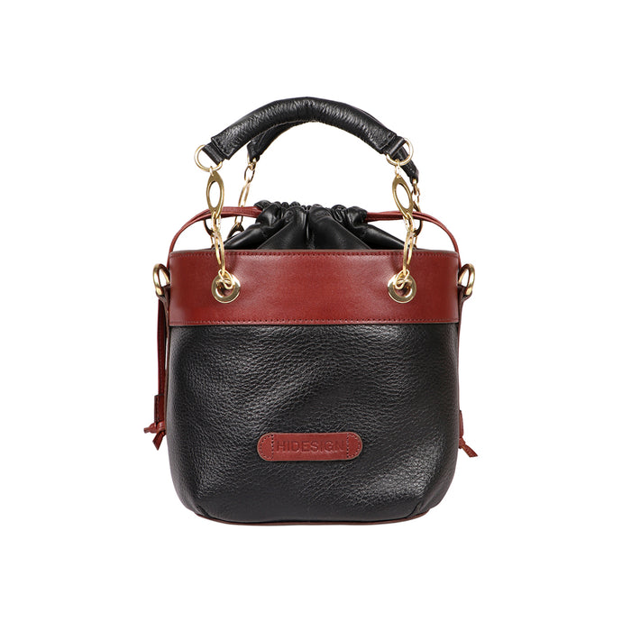 Woke 02 Black Leather Shoulder Bag