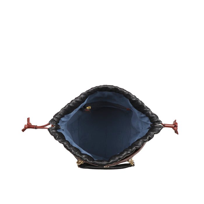 Woke 02 Black Leather Shoulder Bag