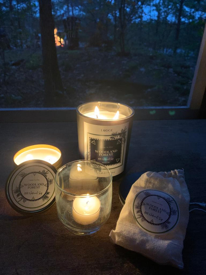 Woodland Forest - 8oz Travel Tin - LODGE Soy Candles
