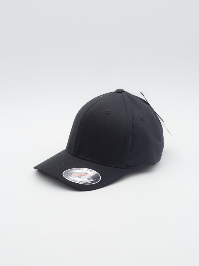 Wooly Combed 6 Panel Black