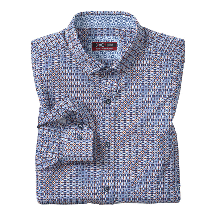 XC4 Long-Sleeve Print Knit Shirt