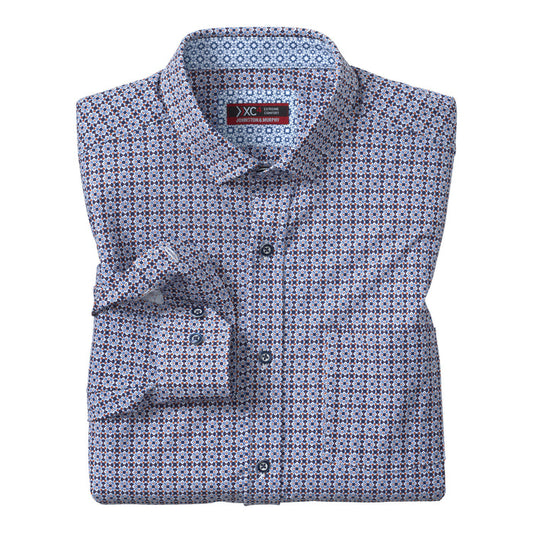 XC4 Long-Sleeve Print Knit Shirt