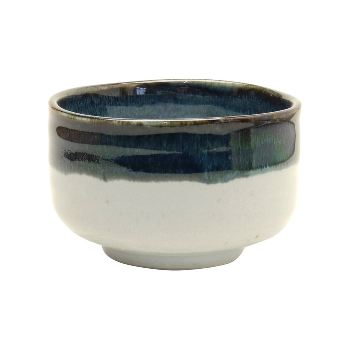 Yamaki Ikai M2034: Toho Blue Yohen Matcha Tea Bowl 唐峰紺窯変抹茶碗 - Yunomi.life