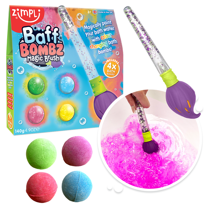 Zimpli Kids: Magic Paint Brush w/ Baff Bombz